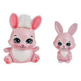 ENCHANTIMALS SET PAPUSI SURORI SI ANIMALUTELE LOR  BREE BUNNY SI TWIST SI BEDELIA BUNNY SI TAPPY