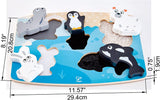 HAPE PUZZLE TACTIL - ANIMALELE POLARE