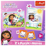 PUZZLE TREFL 2IN1 MEMO GABBYS DOLLHOUSE GABI SI PRIETENII EI
