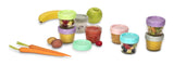 SET 6 RECIPIENTE STICLA PENTRU HRANA BEBE, MELII, 118 ML