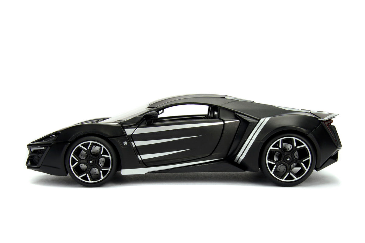 MASINUTA MARVEL AVENGERS LYKAN HYPERSPORT BLACK PANTHER SCARA 1 LA 24
