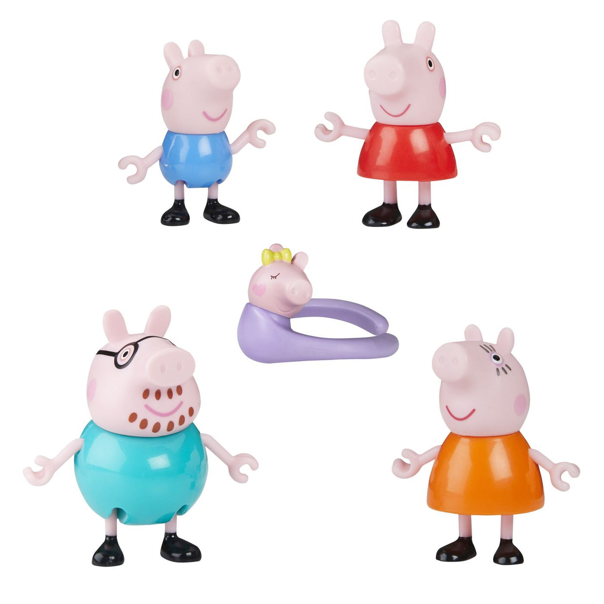 PEPPA PIG SET 5 FIGURINE FAMILIA PEPPA