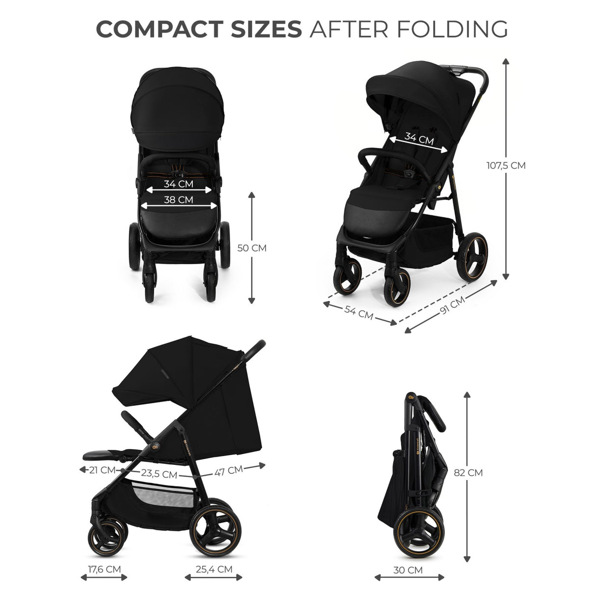 CARUCIOR SPORT KINDERKRAFT TRIG3 ONYX BLACK