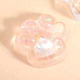 Jucarie Antistres Squishy, Vivimall, cu Revenire Lenta, Squeeze Pinch Family, Model Cat Paw, 6.5 x 7 cm, din Tpr, 4-6 Ani, Model 1 Figurina, Transparent