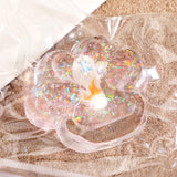 Jucarie Antistres Squishy, Vivimall, cu Revenire Lenta, Squeeze Pinch Family, Model Cat Paw, 6.5 x 7 cm, din Tpr, 4-6 Ani, Model 6 Ocean, Transparent