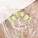 Jucarie Antistres Squishy, Vivimall, cu Revenire Lenta, Model Cat Paw, Squeeze Pinch Family, 6.5 x 7 cm, din Tpr, 4-6 Ani, Model 3 Legume, Transparent - vivimall.ro