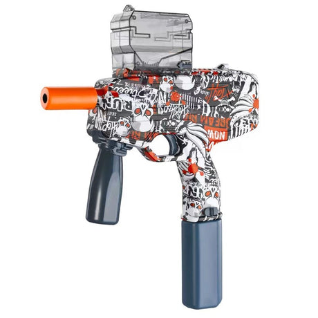 Mitraliera De Jucarie Electrica Cu Bile De Hidrogen De Gel, Gun Bluster, Tragere In Rafala, Varsta Peste 6 Ani, Ochelari De Protectie, 5000 De Bile Incluse, Cablu De Incarcare, Mp9