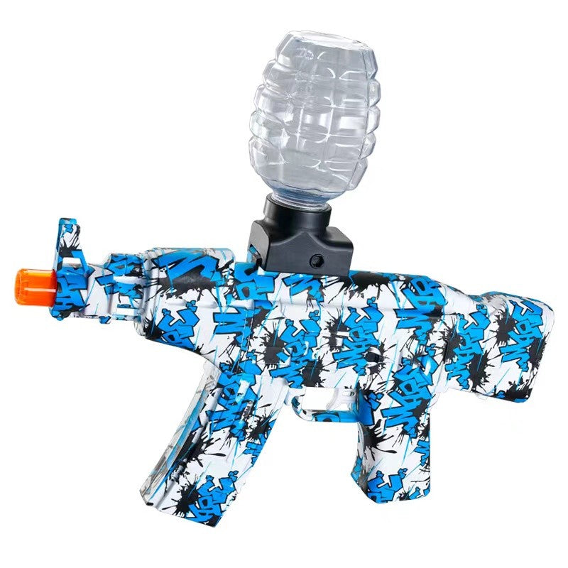 Mitraliera De Jucarie Electrica Cu Bile De Hidrogen De Gel, Gun Bluster, Tragere In Rafala, Varsta Peste 6 Ani, Sageti Cu Ventuze De Spuma, Amorizor, Ochelari De Protectie, 5000 De Bile Incluse, Cablu De Incarcare, Ak47