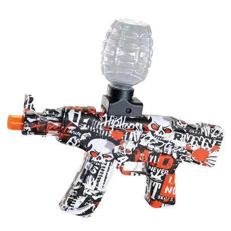 Mitraliera De Jucarie Electrica Cu Bile De Hidrogen De Gel, Gun Bluster, Tragere In Rafala, Varsta Peste 6 Ani, Sageti Cu Ventuze De Spuma, Amortizor, Ochelari De Protectie, 5000 De Bile Incluse, Cablu De Incarcare, Ak47