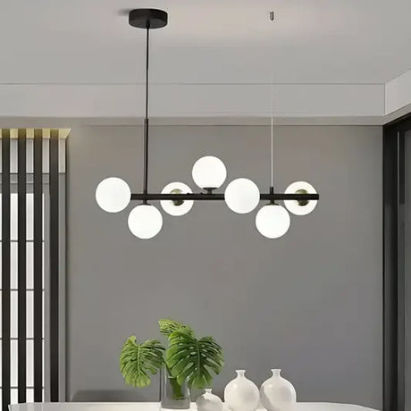 Lustra Cu Bec Moderna Loft Pavilion, 7X G9, Alb, Metal - vivimall.ro