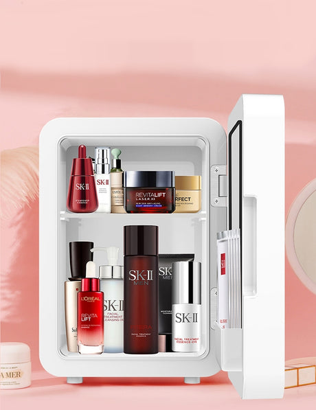 Frigider Cosmetice Dubla Functie | GoldSkin - vivimall.ro