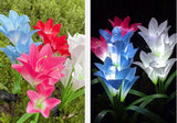Lumina Solara LED Crin cu 4 Flori | LilyGlow