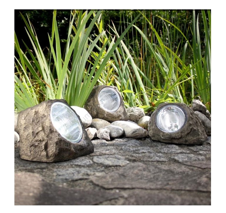 Lampa Solara Piatra Lumina Alb Rece | Lumosfera