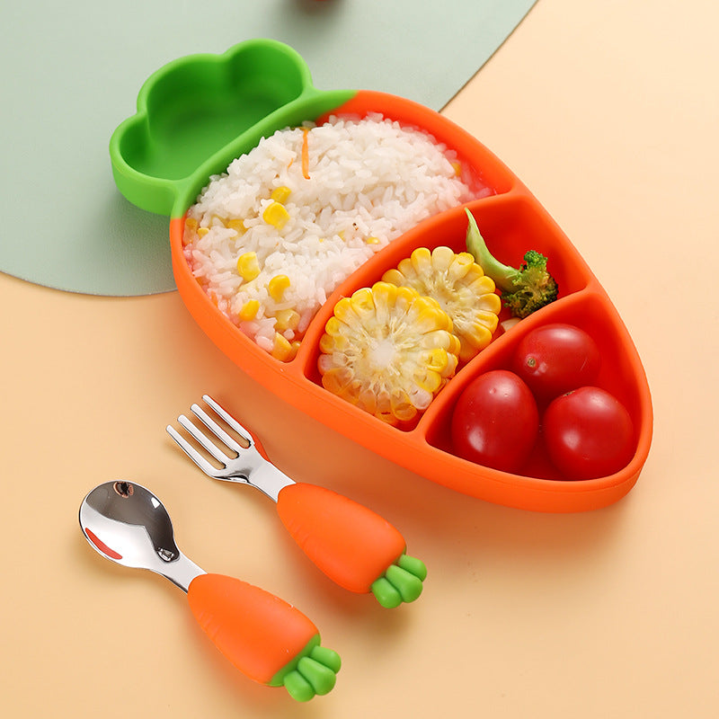 Set Diversificare Bebelusi Din Silicon Morcov | TinyBite