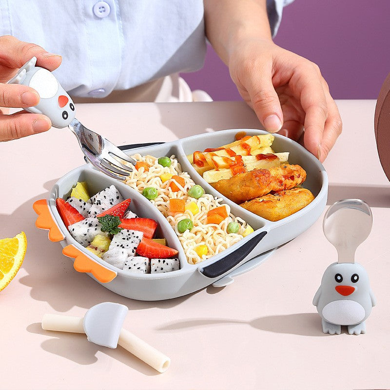 Set Diversificare Bebelusi Din Silicon Pinguin | PinguBite