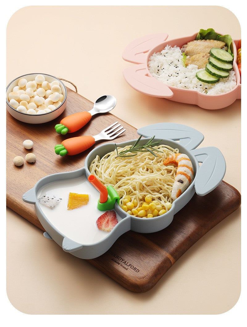 Set Diversificare Bebelusi Din Silicon Iepure | PufiMeal