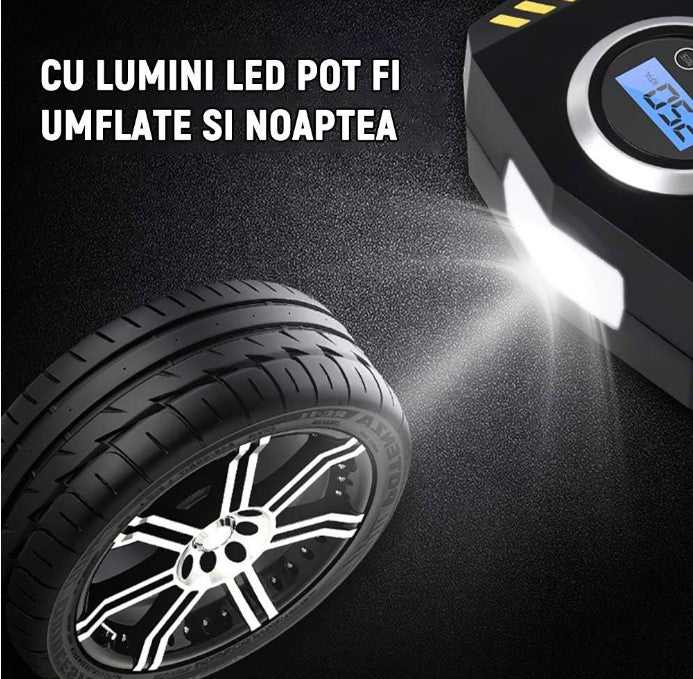 Compresor Auto Cu Lanterna Si Afisaj Electronic | AutoMax