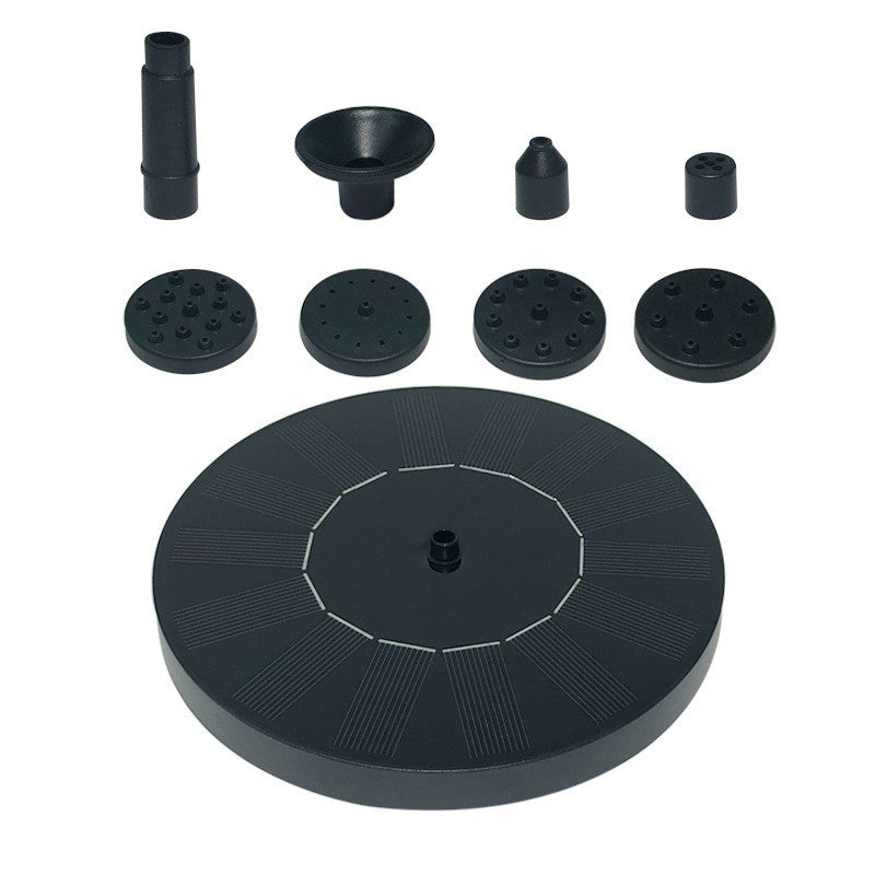 Fantana Arteziana Pentru Gradina, Solara, Automata, Rotunda, 3 Moduri De Pulverizare, Negru, 16 Cm - vivimall.ro