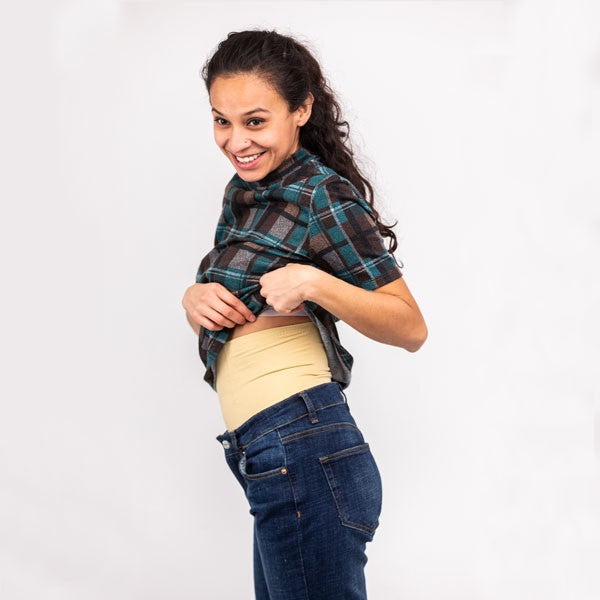 Lenjerie Modelatoare Postpartum, cu Talie Inalta, Control al Burticii, Compresie Mare, Insertii din Silicon pentru Sustinere, Nude, Marimea M/L - vivimall.ro