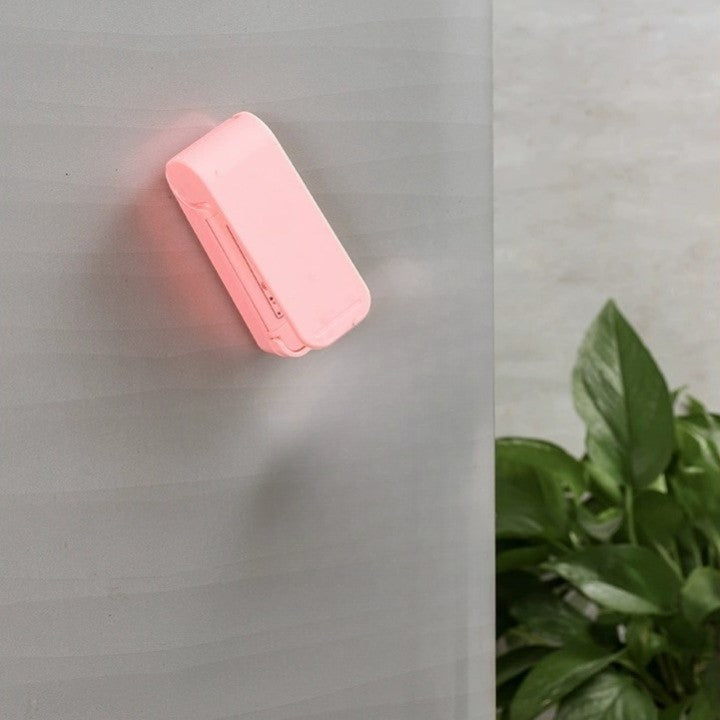 Mini Aparat De Sigilat Pungi Cu Baterii, Etansare Prin Caldura, Spate Magnetic, Portabil, 9.7X3 Cm - vivimall.ro