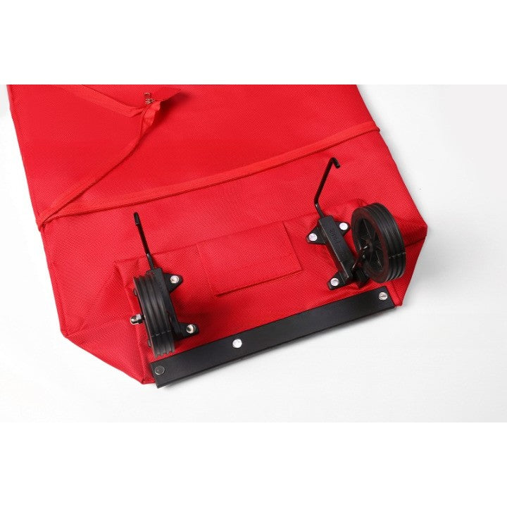 Geanta Pliabila, 2 In 1, Carucior Cu Roti, Pentru Cumparaturi, 19 L, Plastic, 39 X 46 X 12 Cm - vivimall.ro