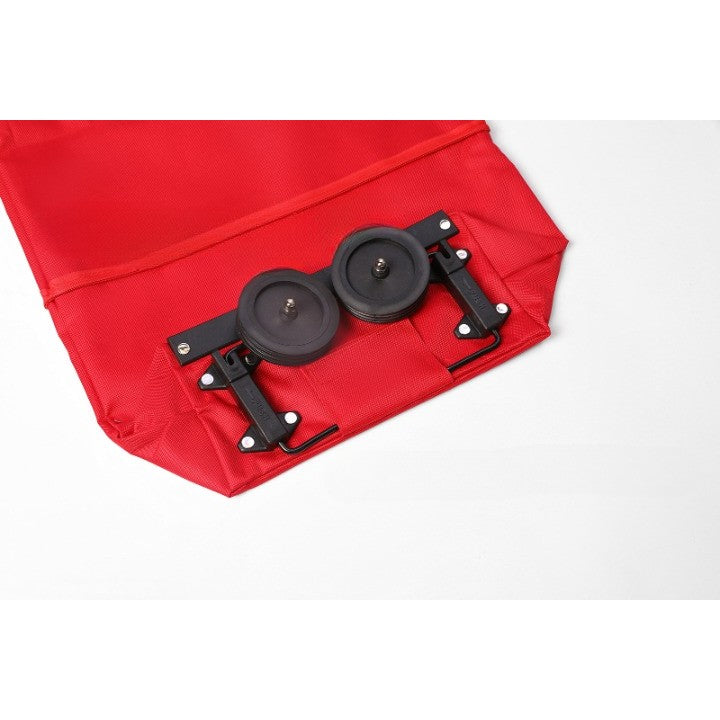 Geanta Pliabila, 2 In 1, Carucior Cu Roti, Pentru Cumparaturi, 19 L, Plastic, 39 X 46 X 12 Cm - vivimall.ro