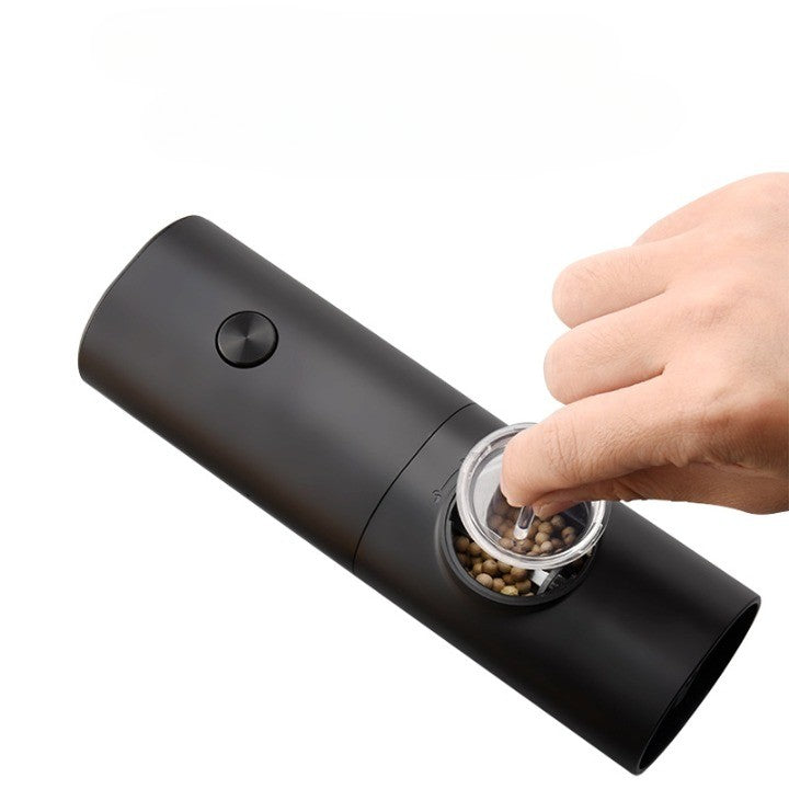 Rasnita Electrica Pentru Cafea Si Condimente, Cutit De Macinare Din Otel Inoxidabil, Incarcare Cu Baterii, Optiuni Diferite De Macinare, Usor De Manevrat, 18X5.5Cm, Negru - vivimall.ro