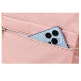 Geanta Pliabila, Flippy, pentru Voiaj, Buzunare Multiple, de Mana, Impermeabila, Material Textil, Capacitate 8 Kg, Dimensiune Deschisa 42x28x10 cm, Roz