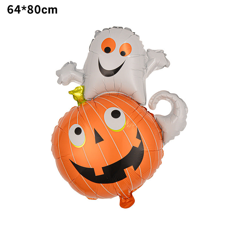 Set 5 Baloane Dovleac Cu Fantoma | HalloweenVibes
