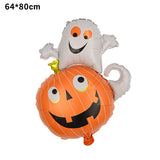 Set 5 Baloane Dovleac Cu Fantoma | HalloweenVibes