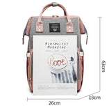 Rucsac Pentru Mamici Gri Roz | MommyBag 4