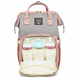 Rucsac Pentru Mamici Gri Roz | MommyBag 4