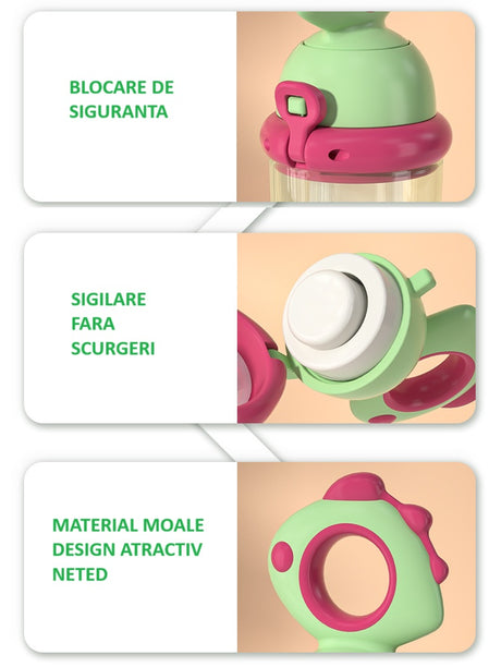 Suzeta Pentru Fructe Verde Fucsia | MiniFeast