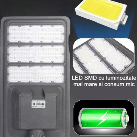 Lampa Solara Stradala 510 Led-Uri | SolarisPro