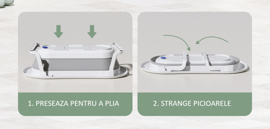 Cada De Baie Pliabila Gri | BabyFlippy