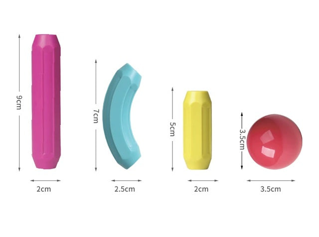 Set Constructie Magnetica 25 Piese Colorate | FunMagnets - vivimall.ro
