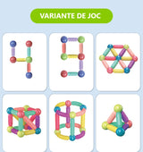 Set Constructie Magnetica 25 Piese Colorate | FunMagnets - vivimall.ro
