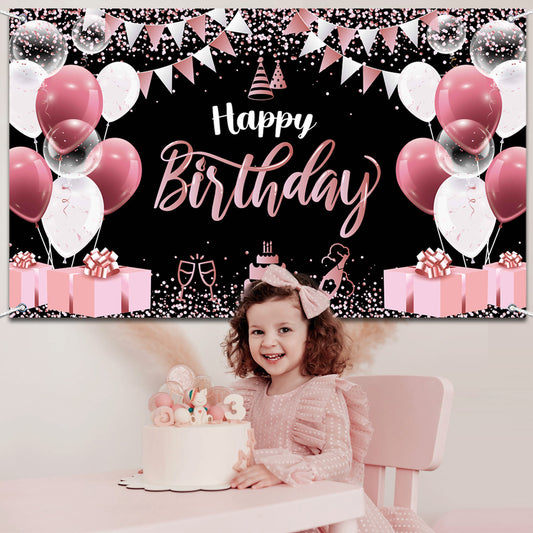 Banner Tip Fundal Pentru Poze Roz Negru | FotoFest