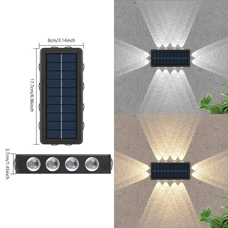 Lampa Solara 8+4 Led Lumina Alba/Calda | ZenSol