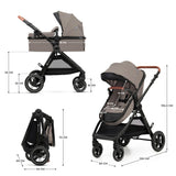 CARUCIOR KINDERKRAFT ESME PRO, 3 IN 1, SAND BEIGE