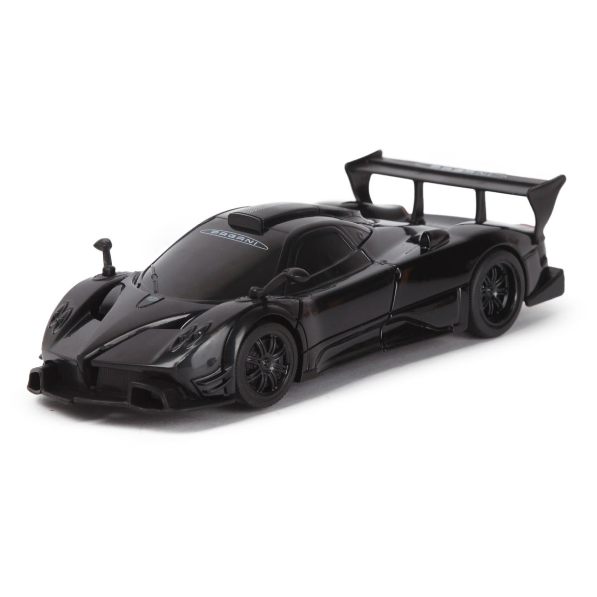 MASINUTA METALICA CONVERTIBILA PAGANI ZONDA R NEGRU CU SCARA 1 LA 32