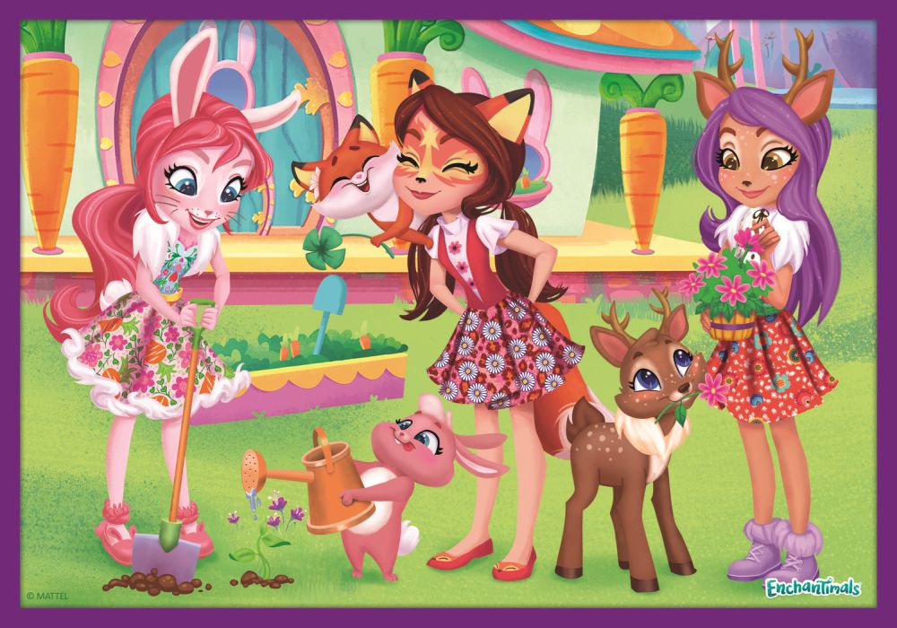PUZZLE TREFL 10IN1 AVENTURILE ENCHANTIMALS