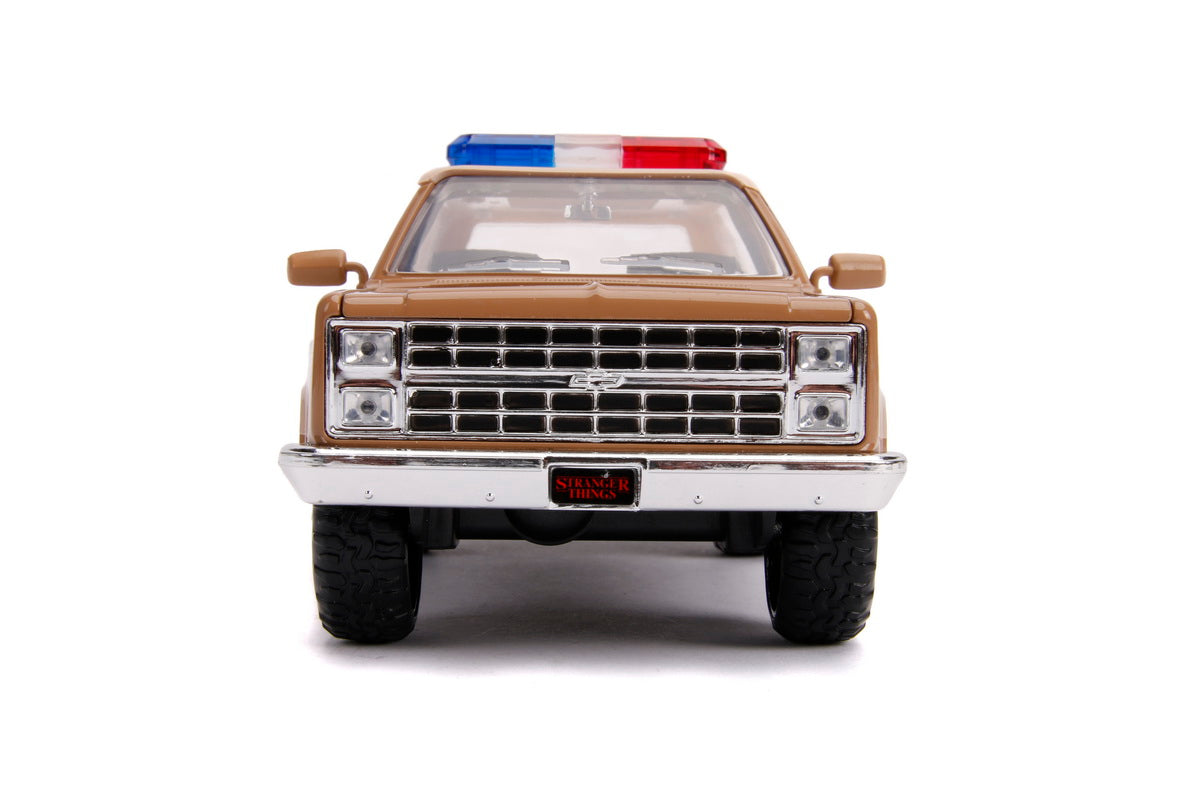 MACHETA METALICA 1980 CHEVY POLICE K5 SCARA 1 LA 24