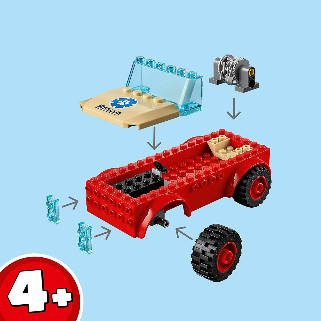 LEGO CITY MASINA DE TEREN PENTRU SALVAREA ANIMALELOR SALBATICE 60301