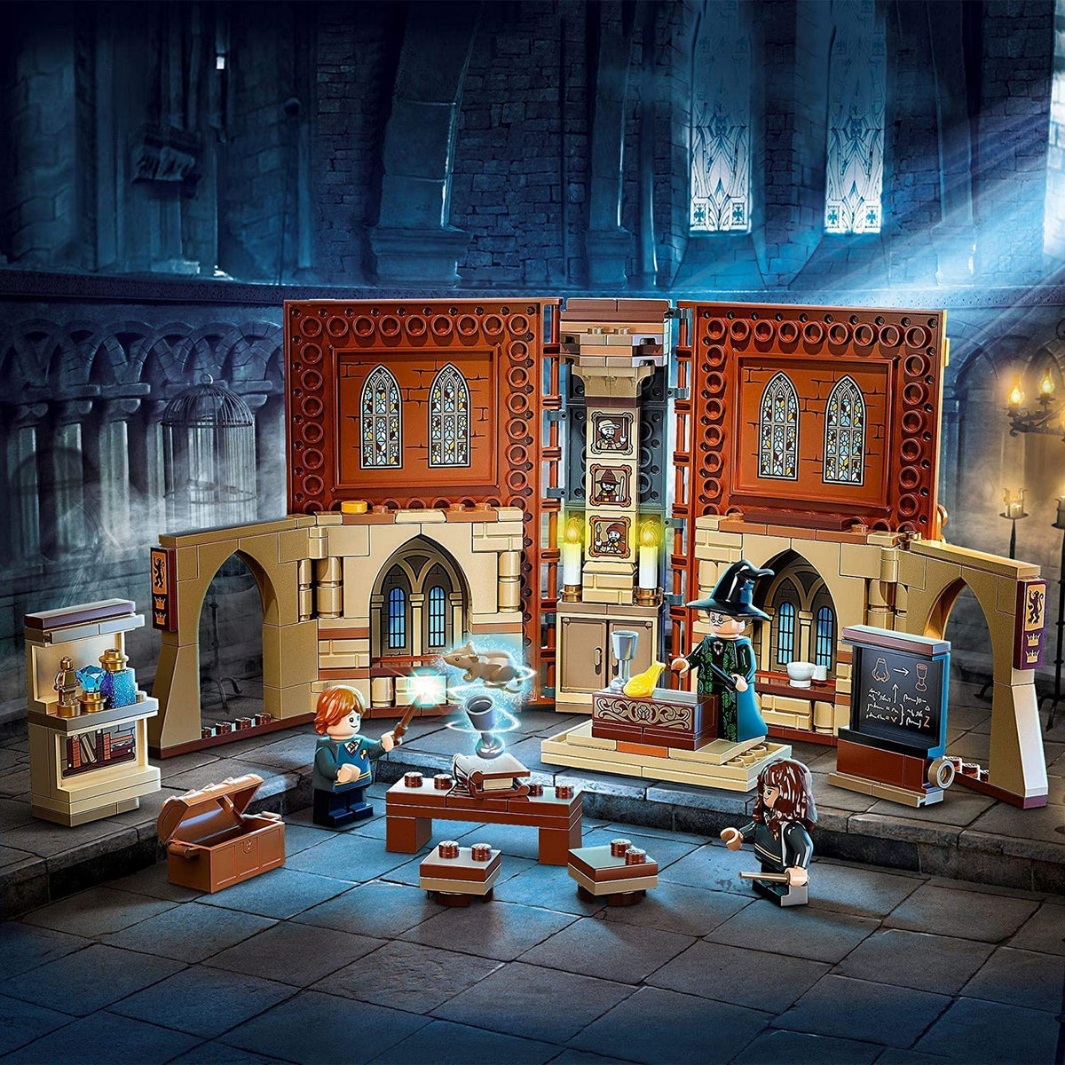LEGO HARRY POTTER  MOMENT HOGWARTS: LECTIA DE TRANSFIGURARE 76382