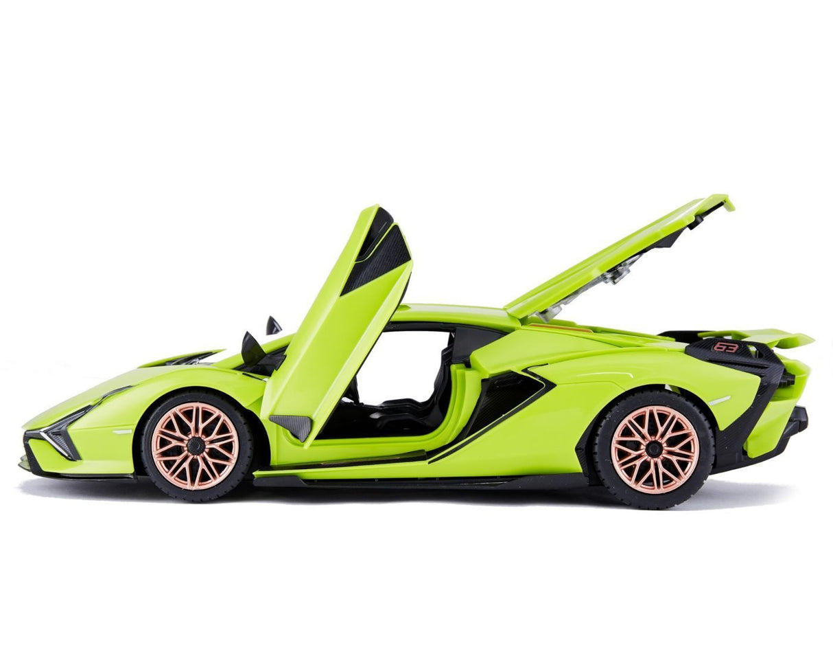 MASINUTA CONSTRUIBILA CU TELECOMANDA LAMBORGHINI SIAN FKP 37 SCARA 1 LA 18