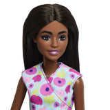 BARBIE SET DE JOACA PAPUSA BARBIE BRUNETA FACE CARIERA MEDIC PEDIATRU