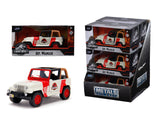 JURASSIK PARK DINO MASINUTA METALICA JEEP WRANGLER SCARA 1:32