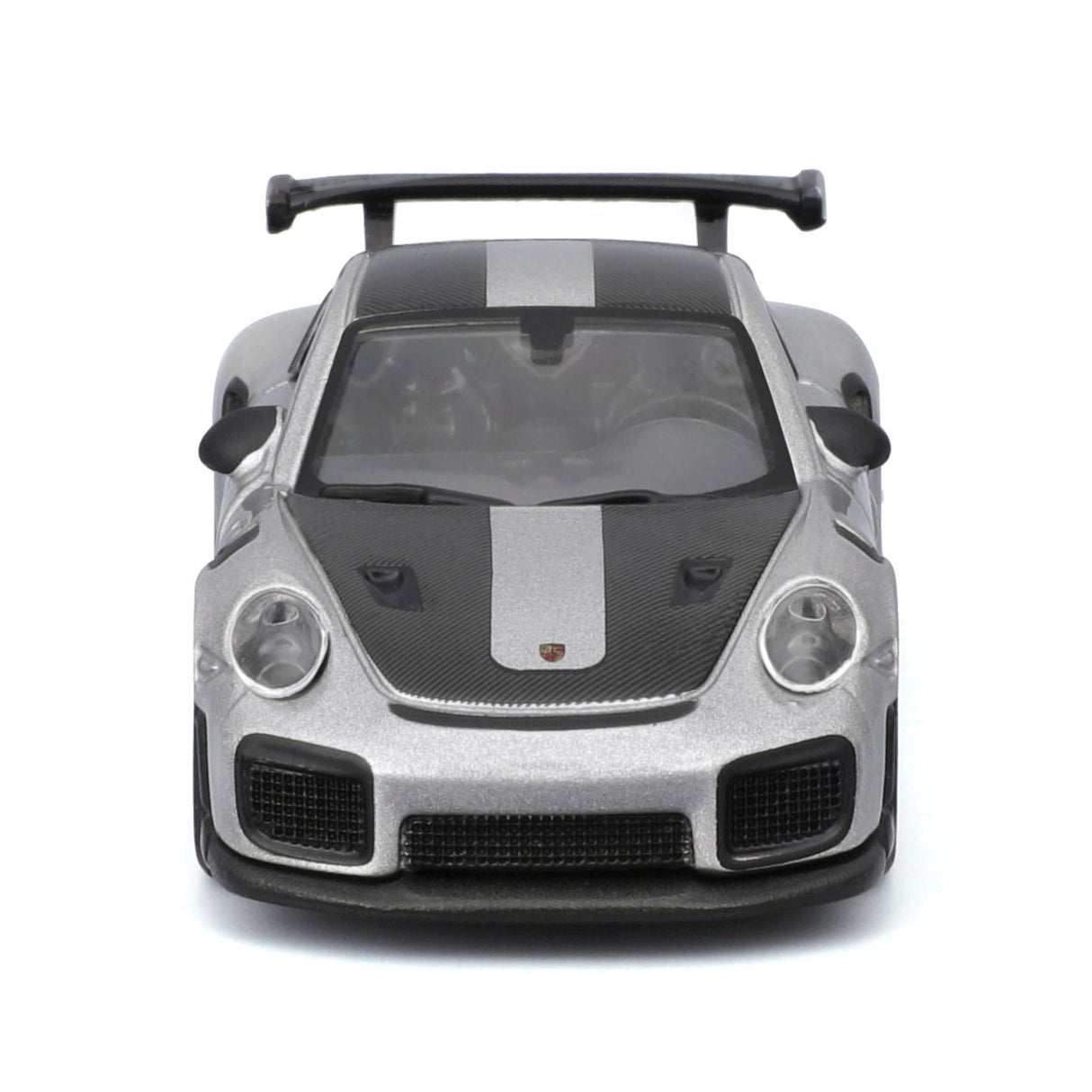 MAISTO MASINUTA METALICA SPEED ICONS PORSCHE 911 GT2 RS SILVER BLACK SCARA 1 LA 64