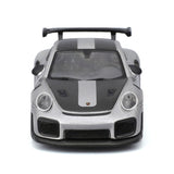 MAISTO MASINUTA METALICA SPEED ICONS PORSCHE 911 GT2 RS SILVER BLACK SCARA 1 LA 64